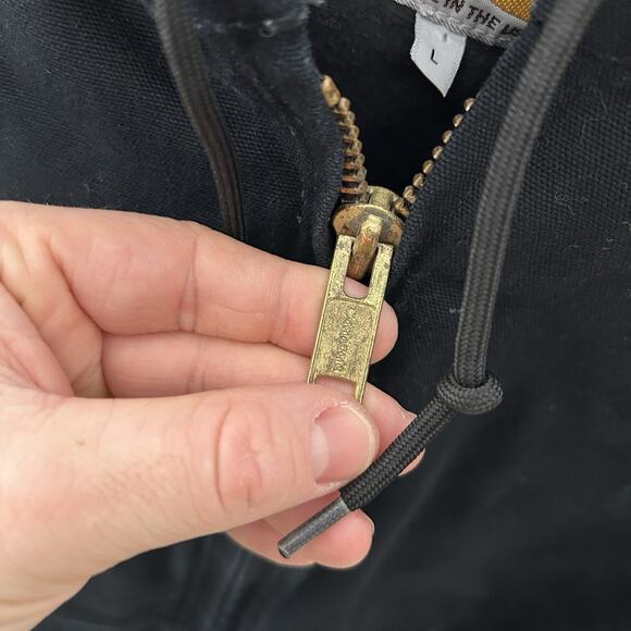 Vintage Carhartt Quilted Hooded Active Jacket “Black” J140 - Picture 8 of 9